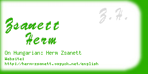 zsanett herm business card